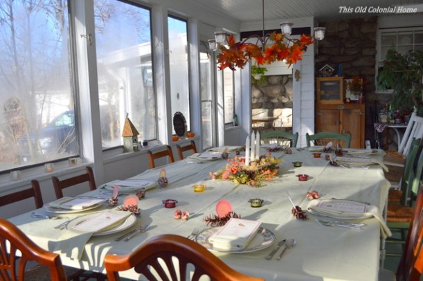 Big Thanksgiving tablescape
