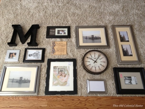 Gallery wall final layout 