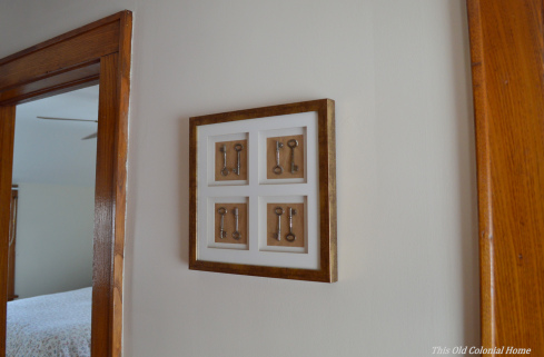 DIY art for antique skeleton keys 