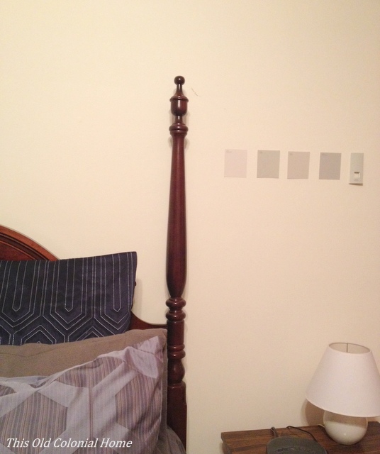 Gray paint card samples with undertones