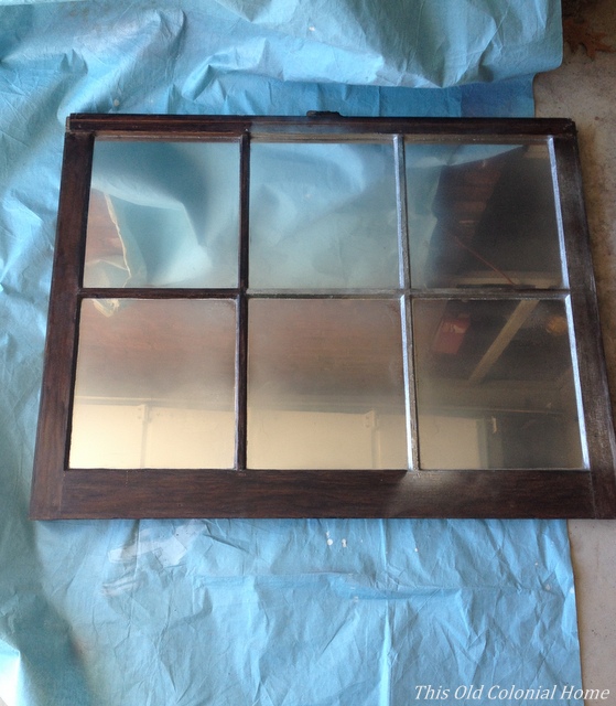 Final layers on reverse side of window 