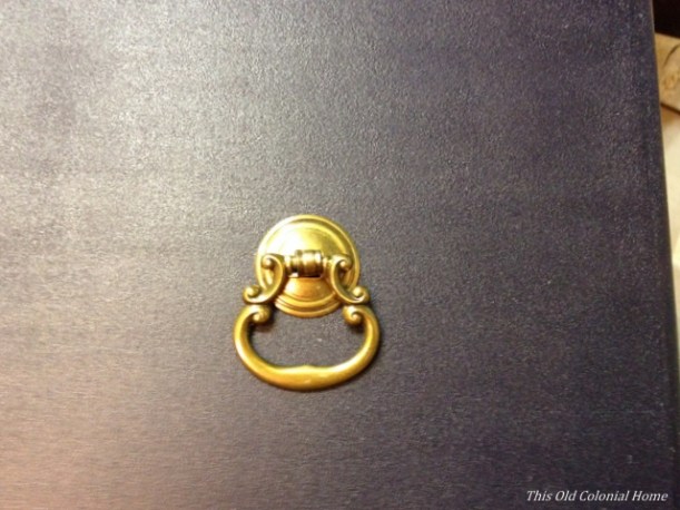 Brass drawer pulls from Lowes 