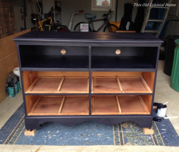 Painted dresser with 4 coats