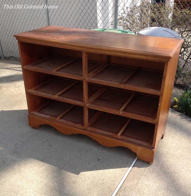 Dresser base before sanding 