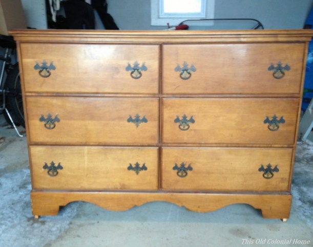 Dresser before diy project
