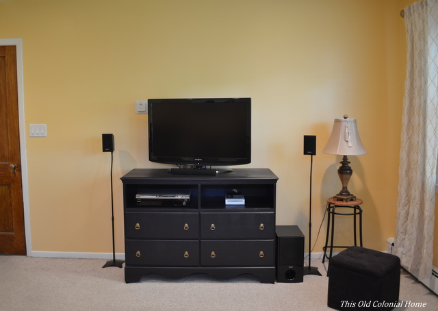 TV stand from old dresser 