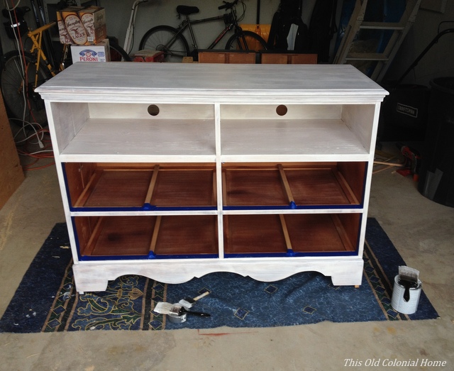 Dresser base primed and ready for paint 