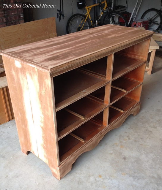 Dresser base after sanding 