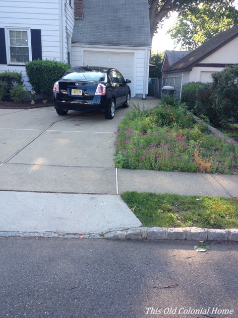 single lane driveway 