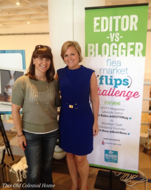 Posing with Sara Peterson editor of HGTV magazine