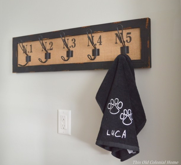 Towel hooks from Hobby Lobby 