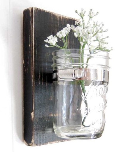 Simple jar sconce 