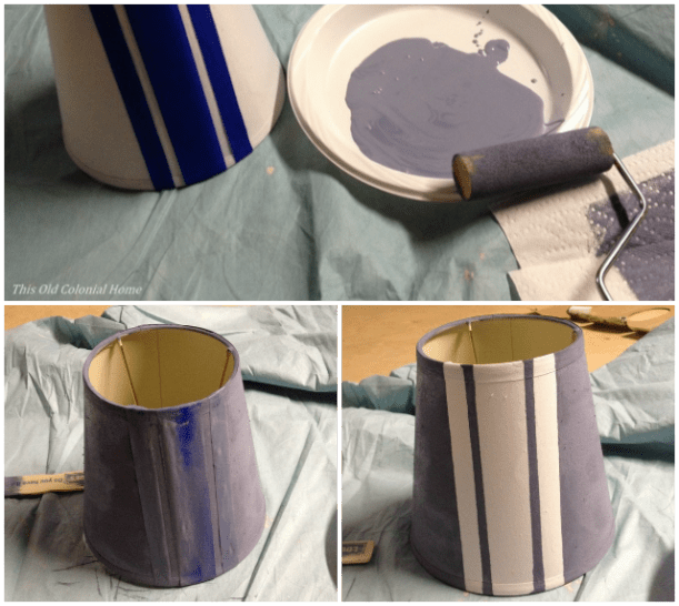 painting a lamp shade 