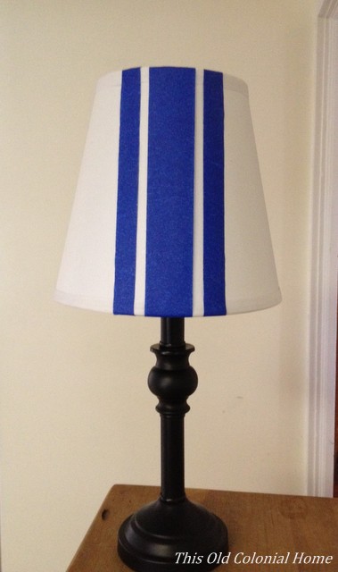 using painter's tape to make stripes 