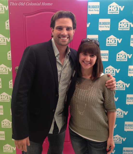 Posing with HGTV star Scott McGillivray