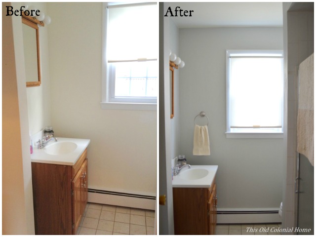 Downstairs Bathroom Before and After
