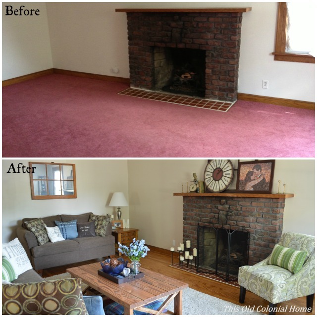 Living Room Before and After