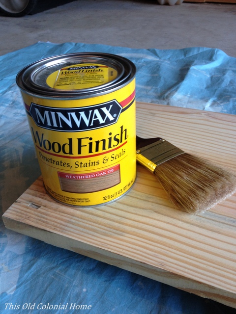 Weathered oak stain by Minwax