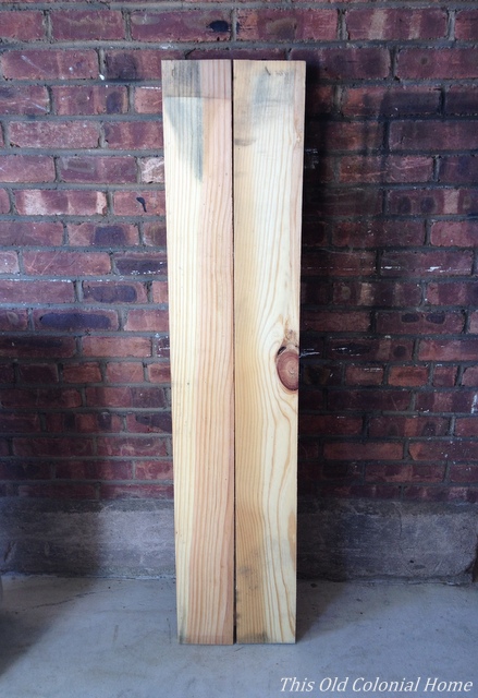 Scrap pieces of wood for DIY sign