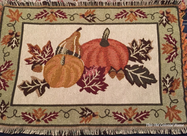 Thanksgiving pumpkins placemat