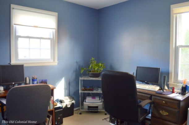 Blue home office 