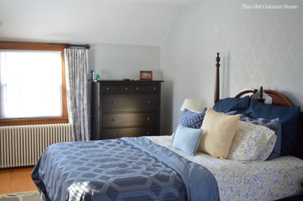 Curtains in the master bedroom