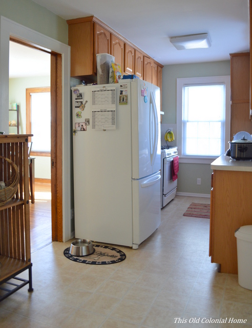 Painted galley kitchen 