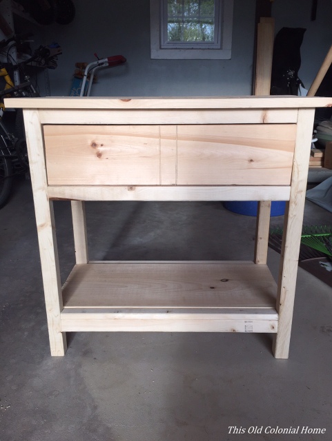 Ana White plans for farmhouse nightstand