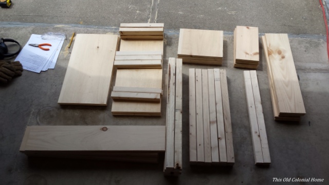 Cut list for nightstands