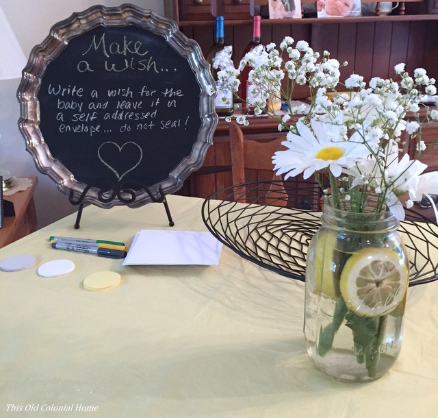 Baby wishes chalkboard