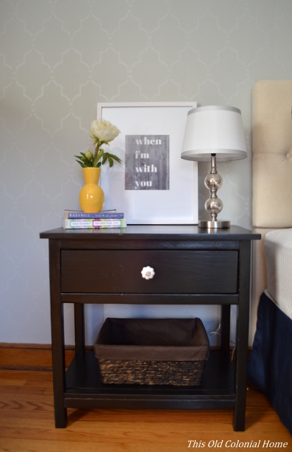 DIY wood nightstand 
