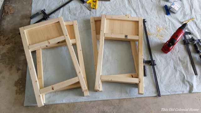 DIY nightstand wood cuts 