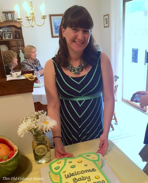 Baby shower onesie cake