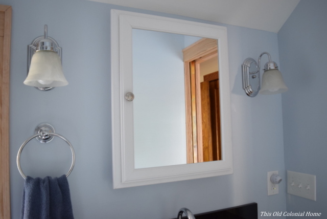 Medicine cabinet and sconce lighting 